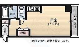 月森大手町ビル ワンルームの間取図画像