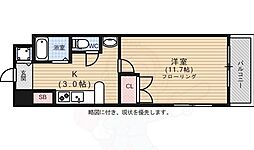 M6ビル 1Kの間取図画像