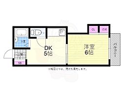 岩崎ビル 1DKの間取図画像