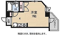ライトシティー佐伯 ワンルームの間取図画像