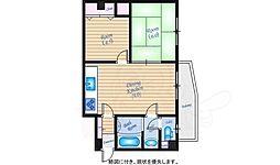 シェルーフ吉島 2DKの間取図画像