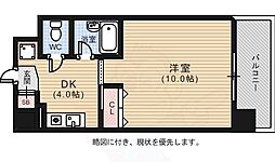 メゾンオートー 1Kの間取図画像