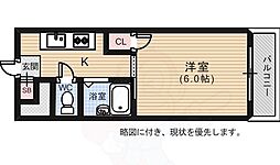 セピア西平塚 1Kの間取図画像