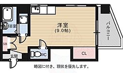MEISIN楠木ビル ワンルームの間取図画像