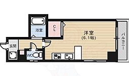 柴崎舟入ビル ワンルームの間取図画像