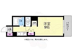 中村ビル ワンルームの間取図画像
