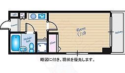 ダイアパレス平和通り 1Kの間取図画像