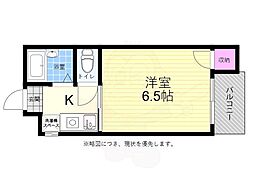 AHビル 1Kの間取図画像