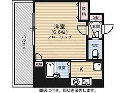 ハイレックス2 1Kの間取図画像