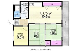 ヤスダ第1ビル 3LDKの間取図画像