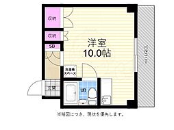 オオシマびる ワンルームの間取図画像