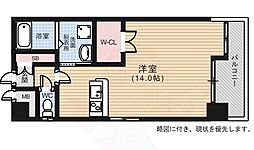 シティハイツ宇品 ワンルームの間取図画像