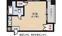 チェリーヒルズ21 ワンルームの間取図画像
