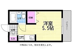 メゾン・ド・セレニテ ワンルームの間取図画像