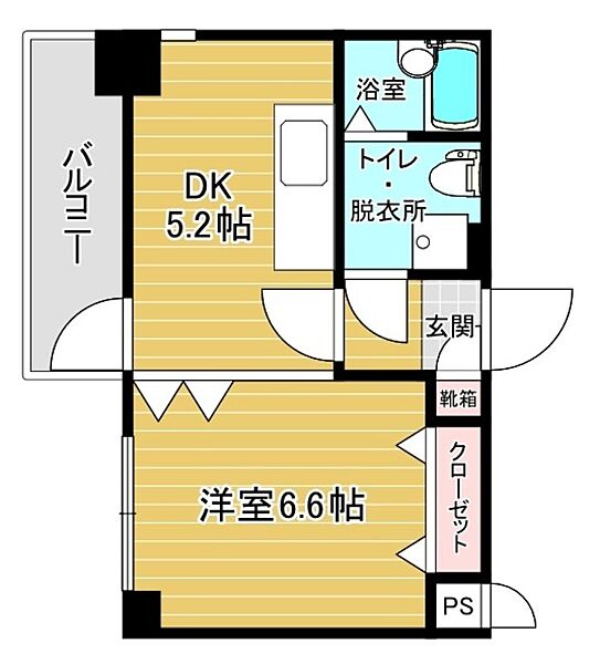 リファレンス呉服町 505｜福岡県福岡市博多区中呉服町(賃貸マンション1DK・5階・25.35㎡)の写真 その2