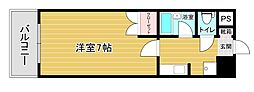 リファレンス県立大前 1Kの間取図画像