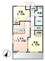 アリビオ 201 ｜ 静岡県磐田市二之宮（賃貸アパート2LDK・2階・54.00㎡） その2