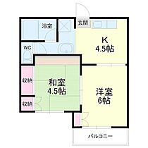 リッチマンParT2 209 ｜ 静岡県掛川市小貫（賃貸アパート2K・2階・25.50㎡） その2