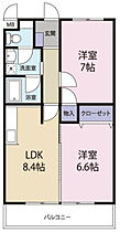 ラフォーレ見付 303 ｜ 静岡県磐田市見付（賃貸マンション2LDK・3階・50.05㎡） その2