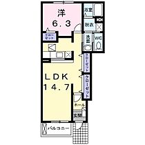 ユージェルメ 106 ｜ 静岡県磐田市大原（賃貸アパート1LDK・1階・51.45㎡） その2