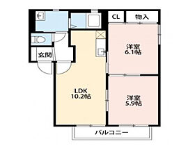 コーポはしもとI 202 ｜ 静岡県磐田市豊岡（賃貸アパート2LDK・2階・49.86㎡） その2