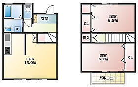 ラファミーユII 2 ｜ 静岡県袋井市神長（賃貸テラスハウス2LDK・1階・66.24㎡） その2