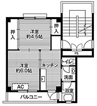 ビレッジハウス大東II1号棟 206 ｜ 静岡県掛川市千浜（賃貸マンション2K・2階・33.61㎡） その2