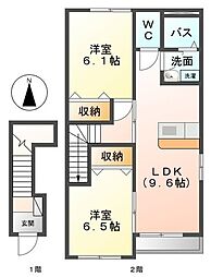 ガイア 2LDKの間取図画像
