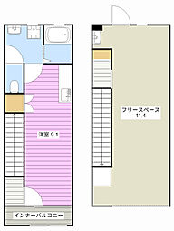 ホビープラス ワンルームの間取図画像