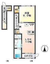 ドマーニ3 1LDKの間取図画像