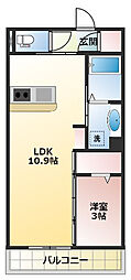 CONTRAIL 1LDKの間取図画像