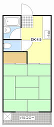 コーポ向笠 1DKの間取図画像
