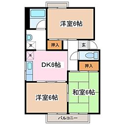 間取図画像 3DK