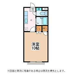 エステート北深志 1Kの間取図画像