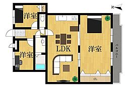 間取図画像 3LDK