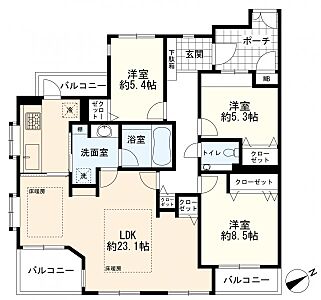 間取り:3LDK 間取り:3LDK