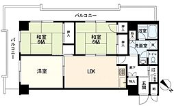ニックハイム鶴見第二 3LDKの間取図画像