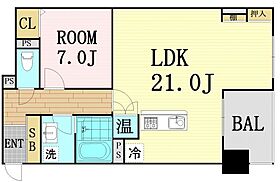 大阪府大阪市北区中崎3丁目（賃貸マンション1LDK・5階・66.70㎡） その2