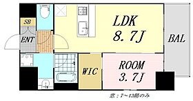 大阪府大阪市福島区鷺洲3丁目（賃貸マンション1LDK・10階・32.55㎡） その2