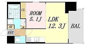 大阪府大阪市西区川口3丁目（賃貸マンション1LDK・9階・40.92㎡） その2