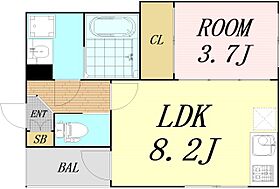 大阪府大阪市淀川区三国本町3丁目（賃貸アパート1LDK・1階・30.75㎡） その2