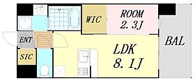 大阪府大阪市淀川区十三本町2丁目（賃貸マンション1LDK・11階・28.10㎡） その2