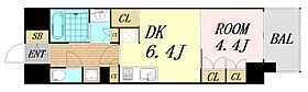 大阪府大阪市西区北堀江1丁目（賃貸マンション1DK・6階・33.57㎡） その2