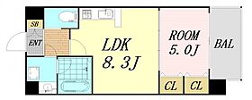 大阪府大阪市北区大淀北1丁目（賃貸マンション1LDK・8階・37.67㎡） その2