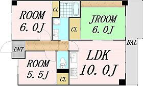 大阪府豊中市小曽根3丁目（賃貸マンション3LDK・2階・64.48㎡） その2