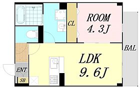 メゾン・デュ・クレエ千里山  ｜ 大阪府吹田市千里山西1丁目（賃貸マンション1LDK・2階・35.01㎡） その2