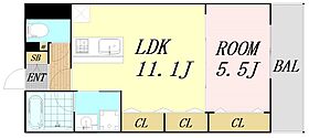 大阪府大阪市東住吉区駒川1丁目（賃貸マンション1LDK・3階・40.08㎡） その2