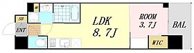 大阪府大阪市浪速区桜川1丁目（賃貸マンション1LDK・7階・30.10㎡） その2