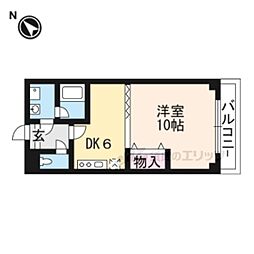 JR東海道・山陽本線 瀬田駅 徒歩8分の賃貸マンション 2階1DKの間取り