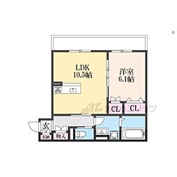 フェアリー3 1LDKの間取図画像